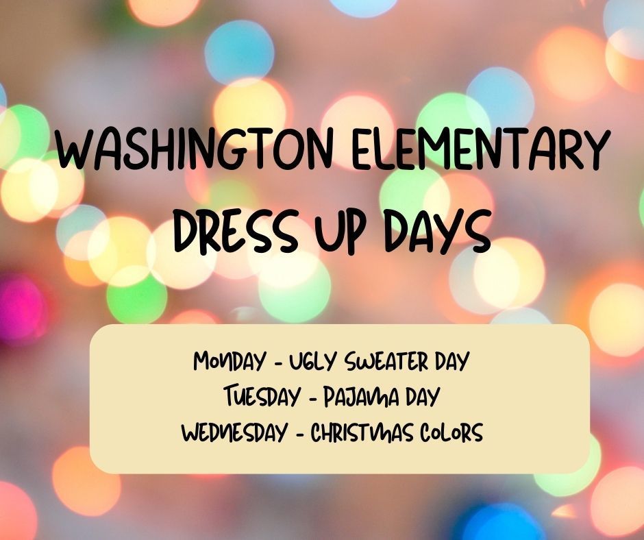 Schedule of school dress up days