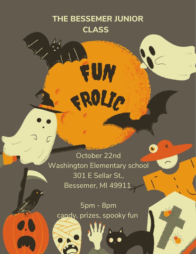 flyer for Halloween  Fun Frolic event