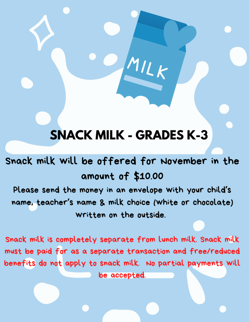 notice regarding sale of snack milk