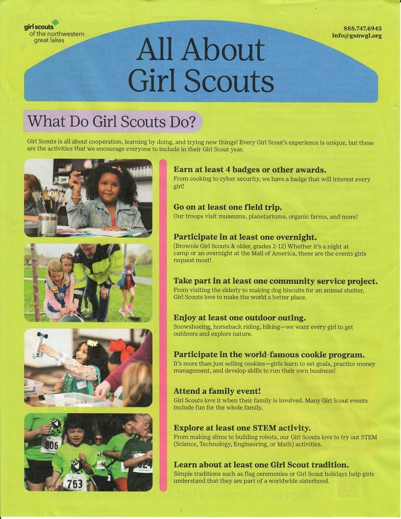 Girl Scout flyer