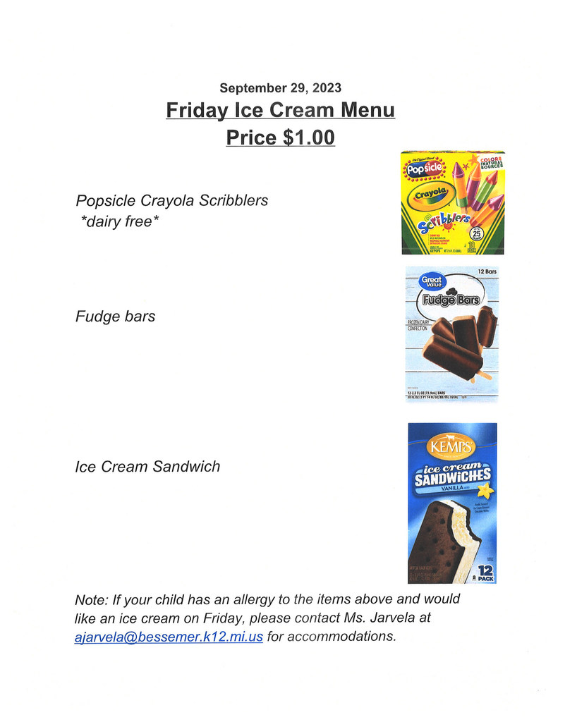 information regarding ice cream sale
